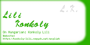lili konkoly business card